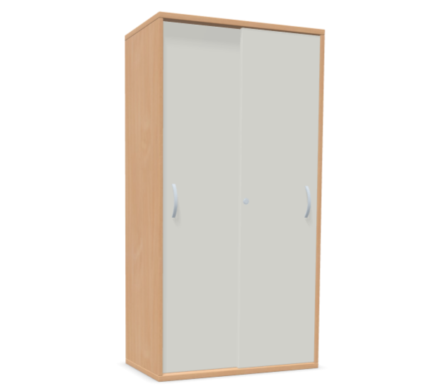 Schulschrank mit Schiebetüren