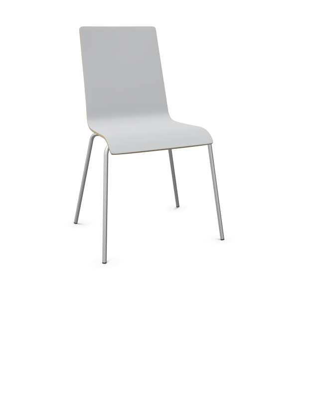 Konferenzstuhl ohne Polsterung