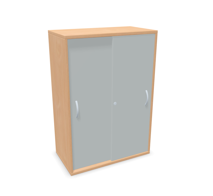 Schulschrank mit Schiebetüren