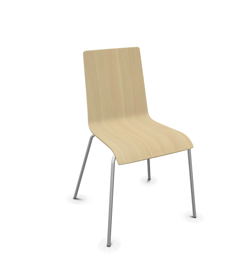 Konferenzstuhl ohne Polsterung