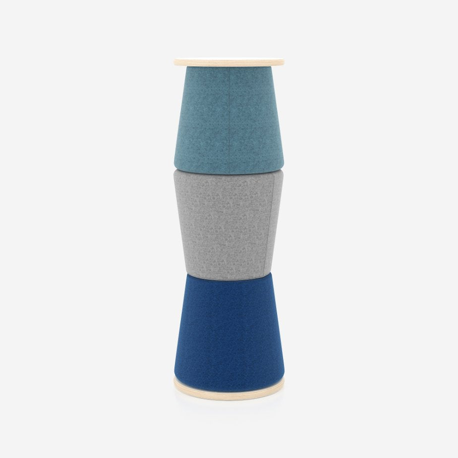 Pouff-Set mit Tisch