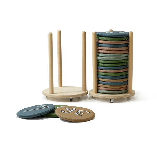 Sitzkissen-Set "Palm" mit 2 Rollwagen