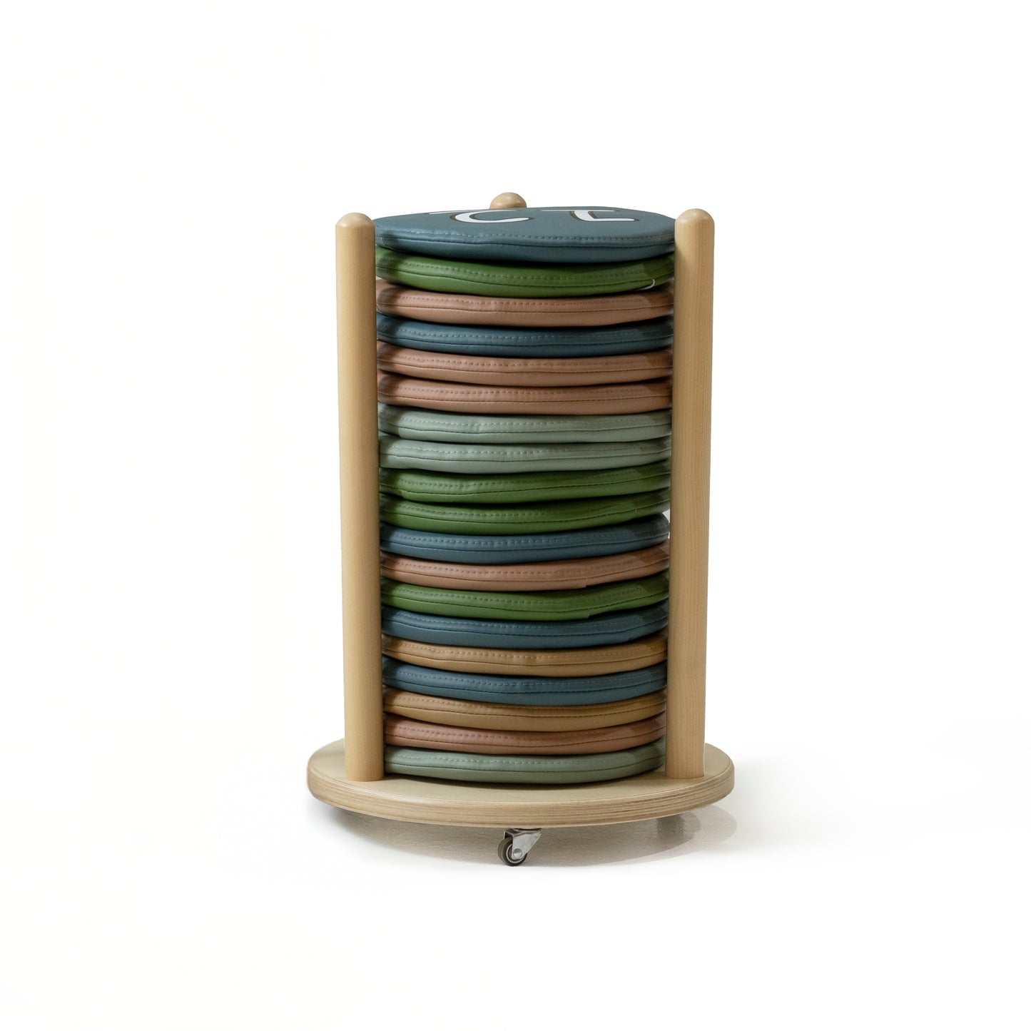 Sitzkissen-Set "Palm" mit 2 Rollwagen