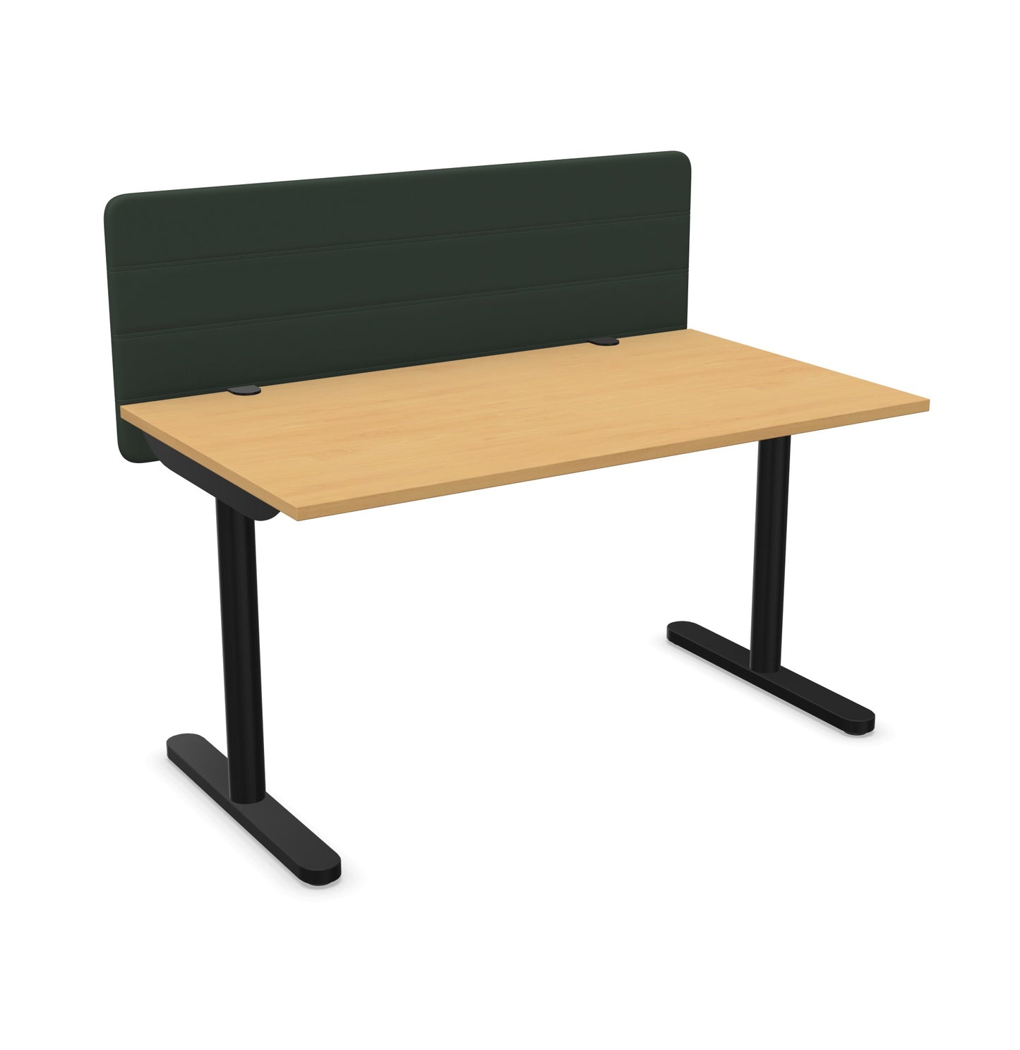 Schreibtisch mit Sichtschutz