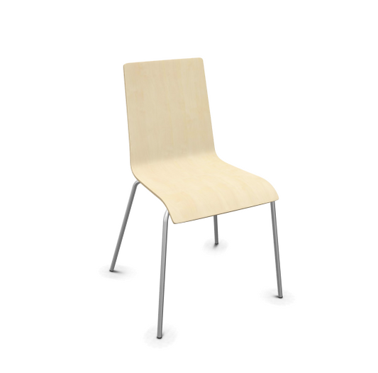 Konferenzstuhl ohne Polsterung