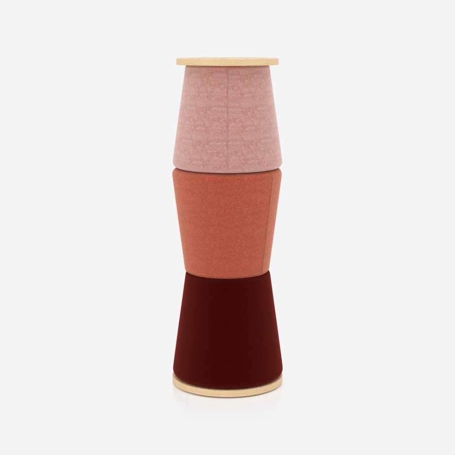 Pouff-Set mit Tisch