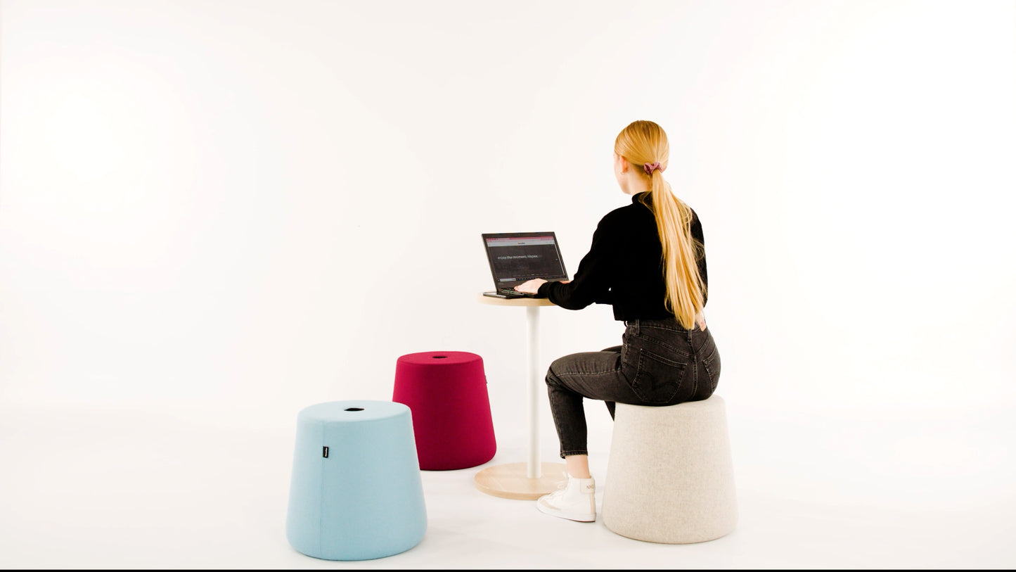 Pouff-Set mit Tisch